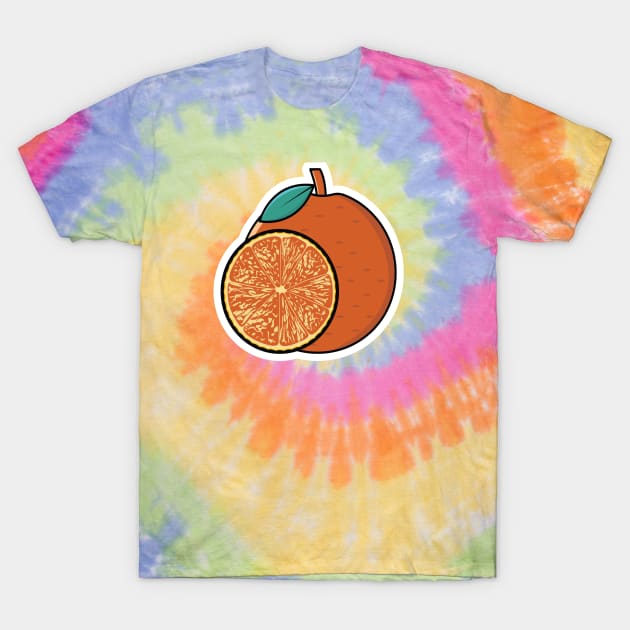 Orange Fruit vector icon illustration. Food nature icon design concept. Fresh fruit, Healthy food, Health protection, Natural fruits, Body freshness, Organic food. T-Shirt by AlviStudio